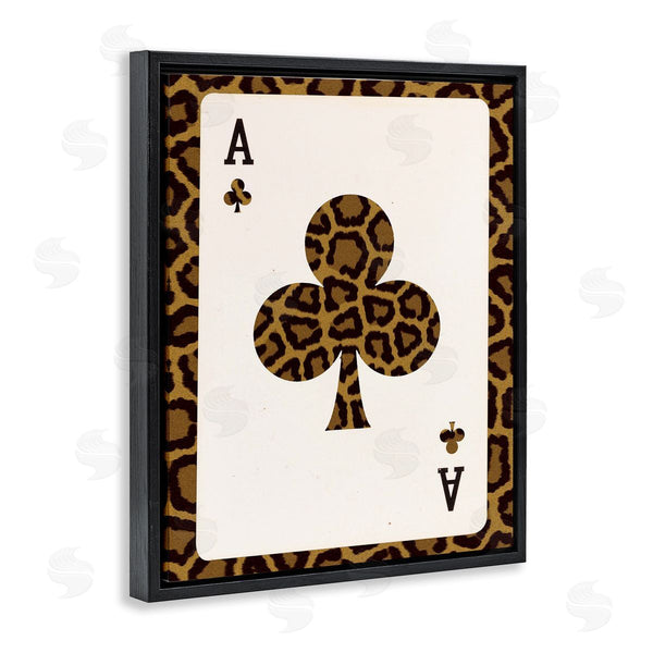 Stupell Industries Lil' Rue | Ace Of Clubs Leopard