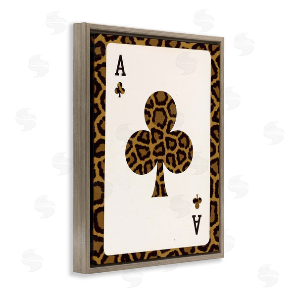 Stupell Industries Lil' Rue | Ace Of Clubs Leopard