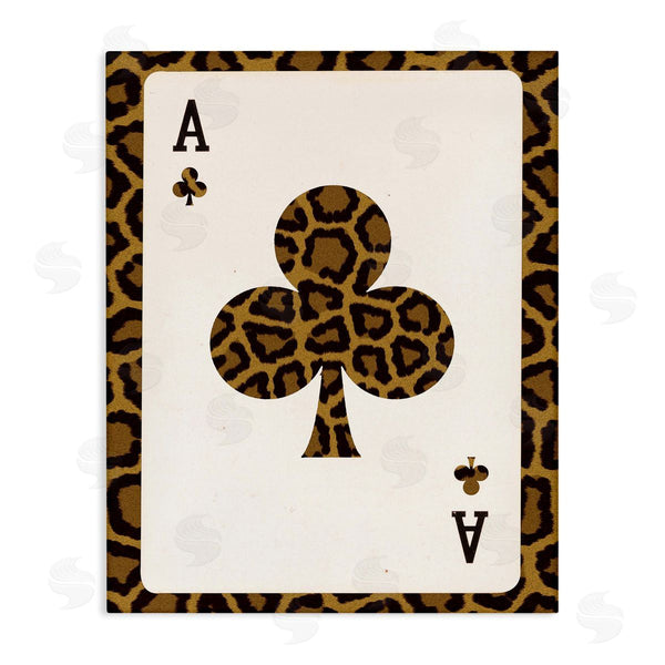 stupell industries Lil' Rue | Ace of Clubs Leopard