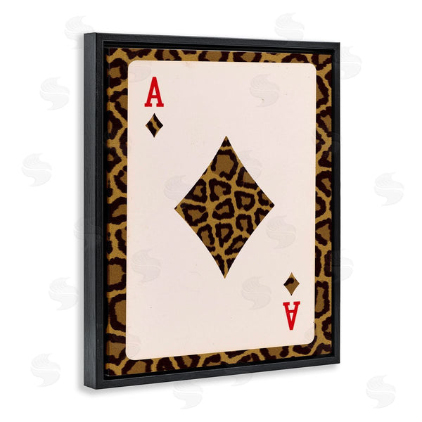 Stupell Industries Lil' Rue | Ace Of Diamonds Leopard