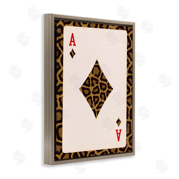 Stupell Industries Lil' Rue | Ace Of Diamonds Leopard