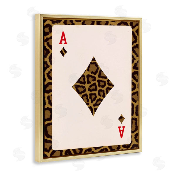 Stupell Industries Lil' Rue | Ace Of Diamonds Leopard