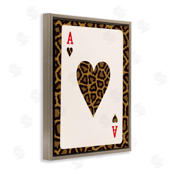 Stupell Industries Lil' Rue | Ace Of Hearts Leopard