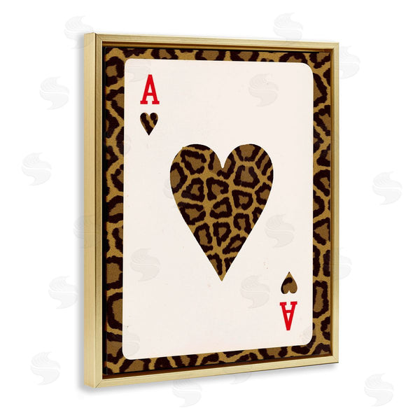 Stupell Industries Lil' Rue | Ace Of Hearts Leopard
