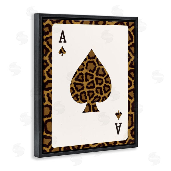 Stupell Industries Lil' Rue | Ace Of Spades Leopard