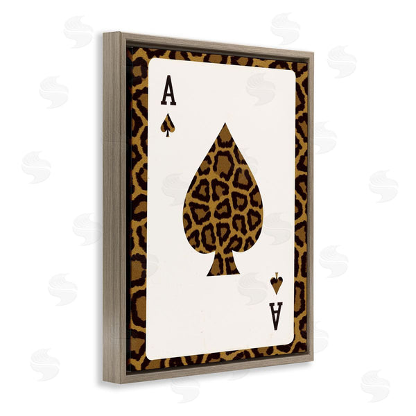 Stupell Industries Lil' Rue | Ace Of Spades Leopard