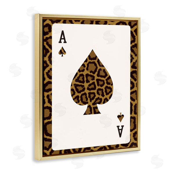 Stupell Industries Lil' Rue | Ace Of Spades Leopard