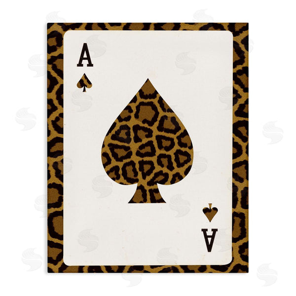 stupell industries Lil' Rue | Ace of Spades Leopard
