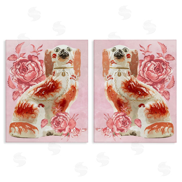 stupell industries Lil' Rue | Antique Dog Figurines