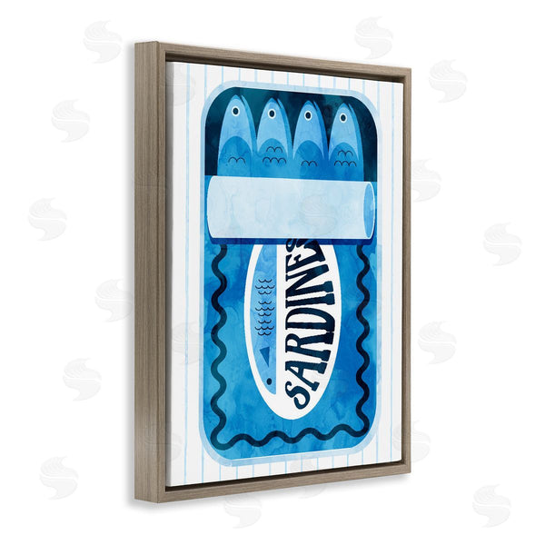 Stupell Industries Lil' Rue | Blue Canned Sardines