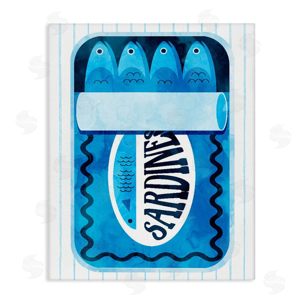 stupell industries Lil' Rue | Blue Canned Sardines