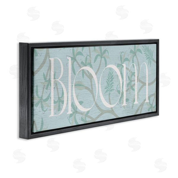 Stupell Industries Lil' Rue | Blue Toned Bloom Phrase
