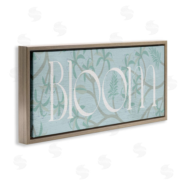 Stupell Industries Lil' Rue | Blue Toned Bloom Phrase