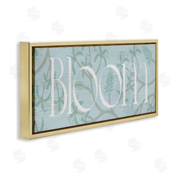 Stupell Industries Lil' Rue | Blue Toned Bloom Phrase
