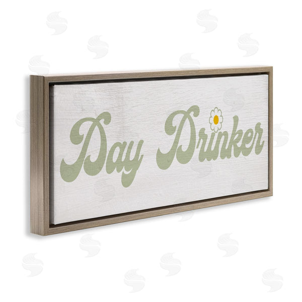 Stupell Industries Lil' Rue | Day Drinker Retro Text