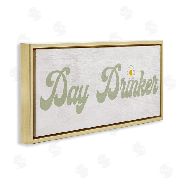 Stupell Industries Lil' Rue | Day Drinker Retro Text