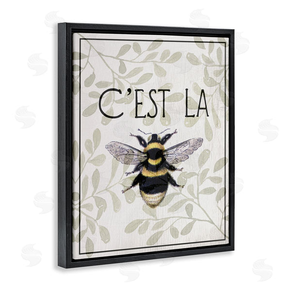 Stupell Industries Lil' Rue | French Bee On Floral