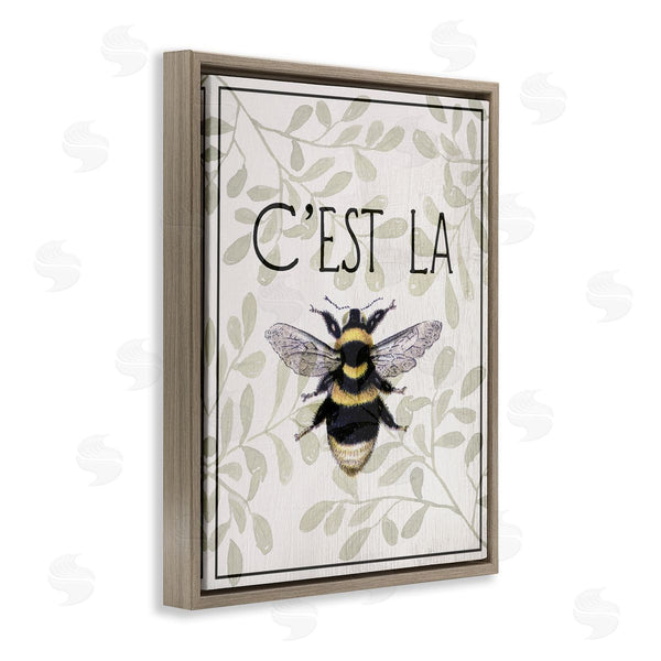 Stupell Industries Lil' Rue | French Bee On Floral
