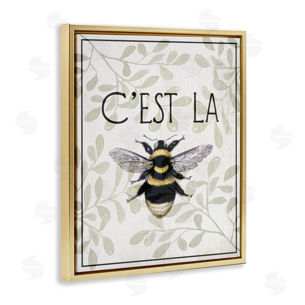Stupell Industries Lil' Rue | French Bee On Floral