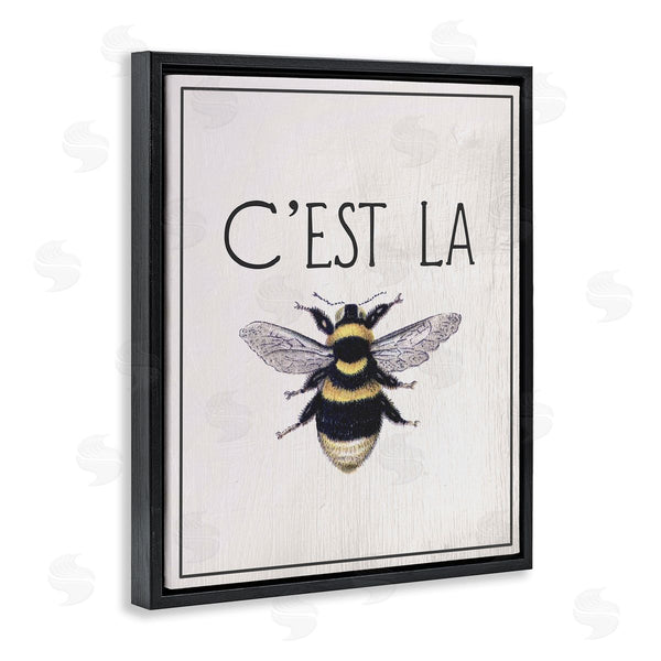 Stupell Industries Lil' Rue | French Bee Phrase