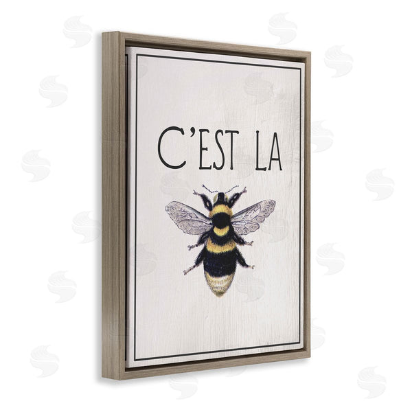 Stupell Industries Lil' Rue | French Bee Phrase