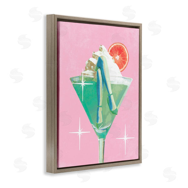 Stupell Industries Lil' Rue | Glam Legs With Cocktail