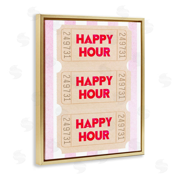Stupell Industries Lil' Rue | Happy Hour Ticket Stubs