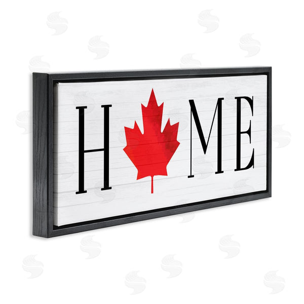Stupell Industries Lil' Rue | Home Red Maple Leaf