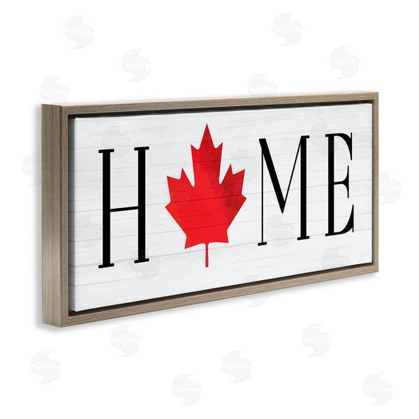 Stupell Industries Lil' Rue | Home Red Maple Leaf