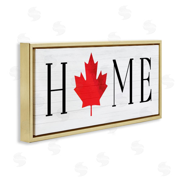 Stupell Industries Lil' Rue | Home Red Maple Leaf