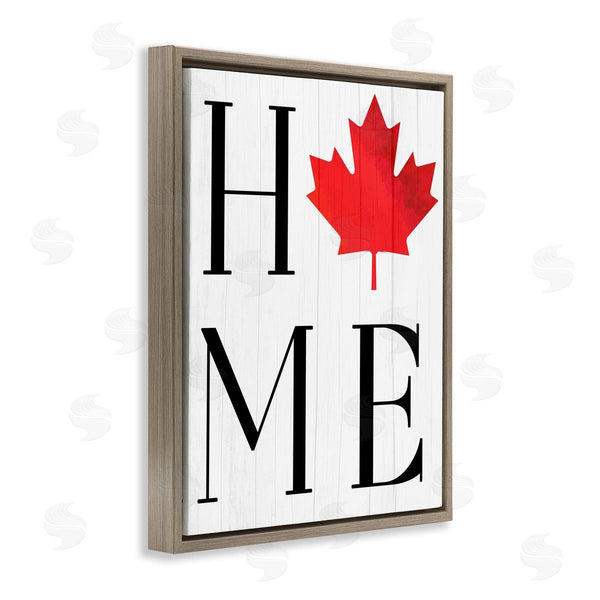 Stupell Industries Lil' Rue | Home With Maple Leaf