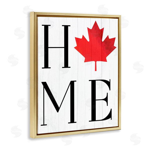 Stupell Industries Lil' Rue | Home With Maple Leaf