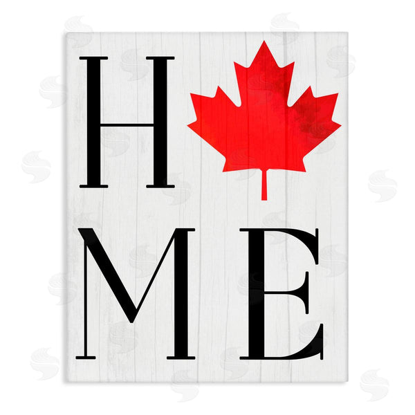 stupell industries Lil' Rue | Home with Maple Leaf