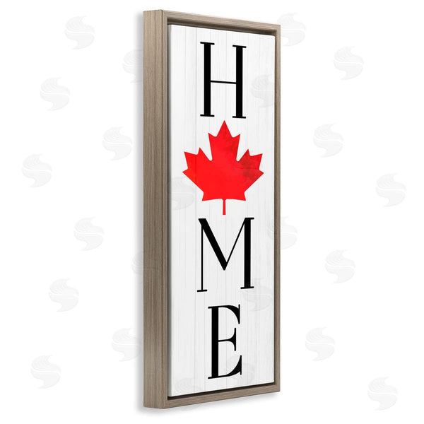 Stupell Industries Lil' Rue | Home With Red Leaf