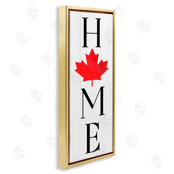 Stupell Industries Lil' Rue | Home With Red Leaf