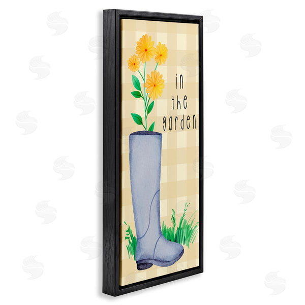 Stupell Industries Lil' Rue | In The Garden On Plaid