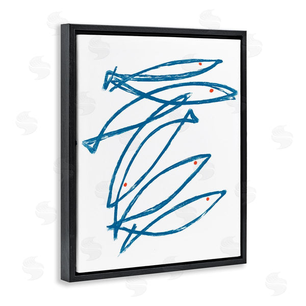 Stupell Industries Lil' Rue | Minimalist Fish Outline