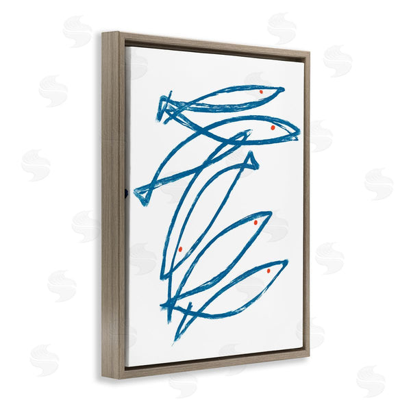 Stupell Industries Lil' Rue | Minimalist Fish Outline