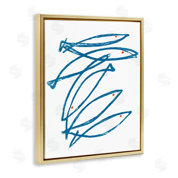 Stupell Industries Lil' Rue | Minimalist Fish Outline