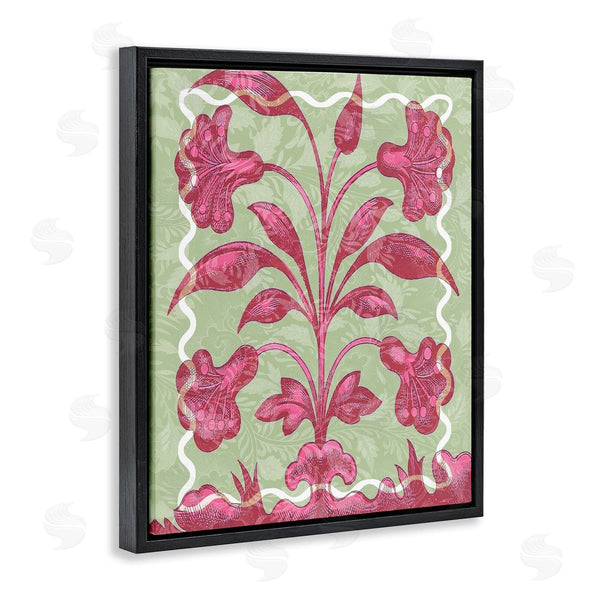 Stupell Industries Lil' Rue | Pink Symmetrical Plant
