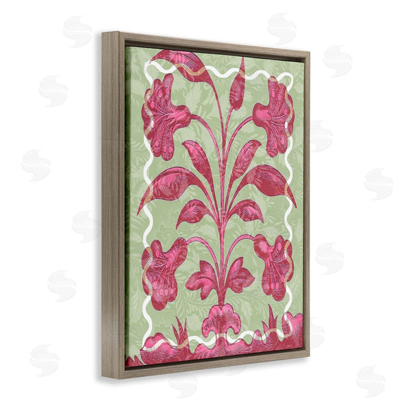 Stupell Industries Lil' Rue | Pink Symmetrical Plant