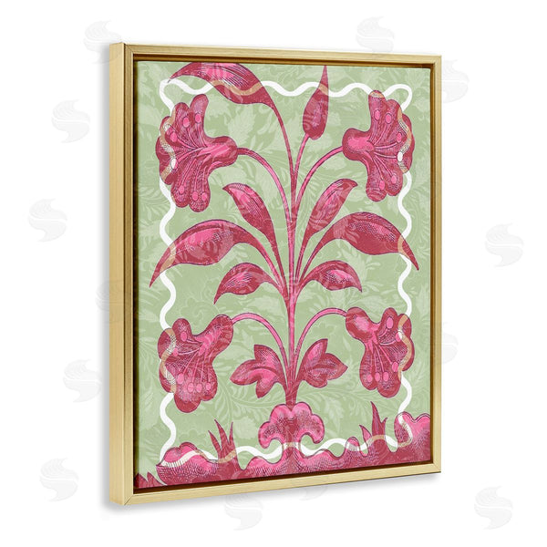 Stupell Industries Lil' Rue | Pink Symmetrical Plant