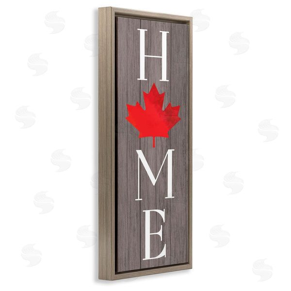 Stupell Industries Lil' Rue | Rustic Maple Leaf Home