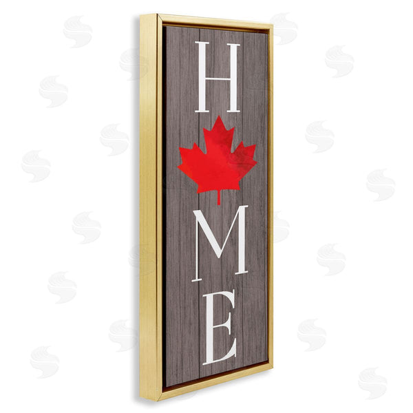 Stupell Industries Lil' Rue | Rustic Maple Leaf Home