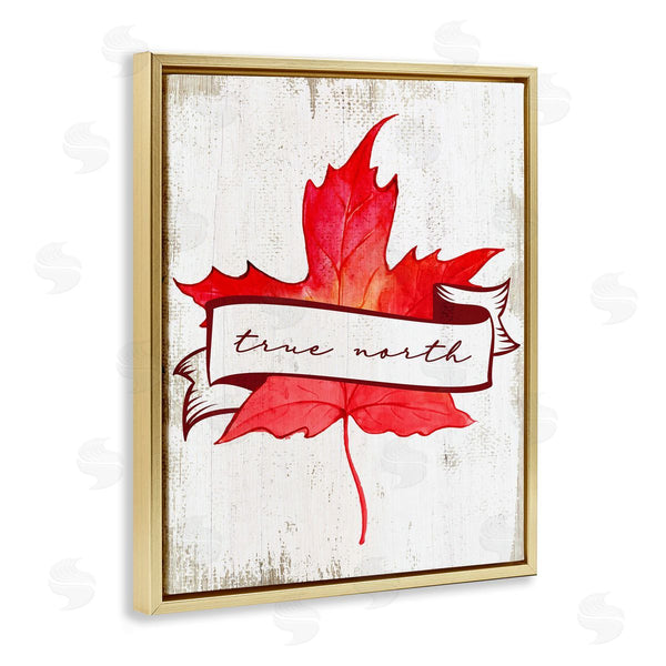 Stupell Industries Lil' Rue | True North Maple Leaf