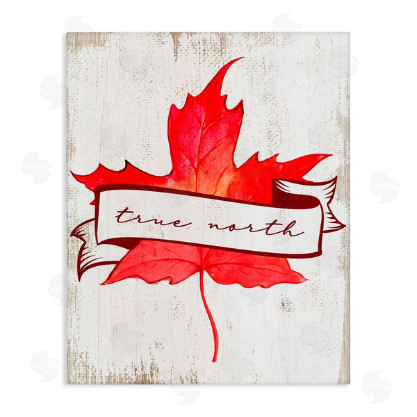 stupell industries Lil' Rue | True North Maple Leaf