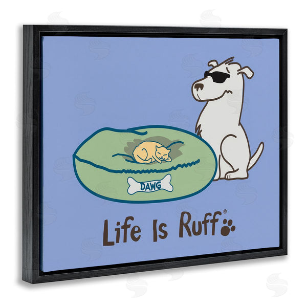 Stupell Industries LIR | Cat On Dog Bed