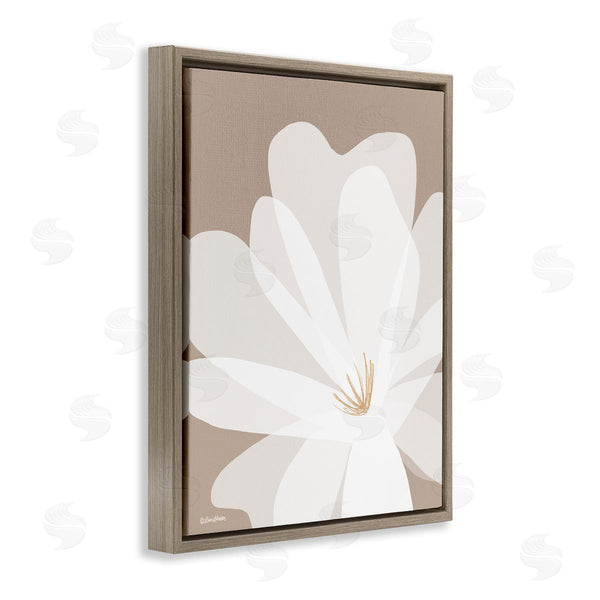Stupell Industries Lisa Larson | Beige & White Lily
