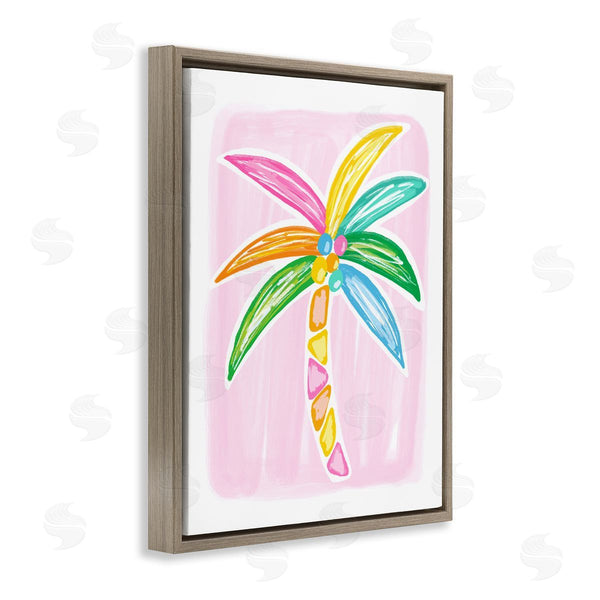 Stupell Industries Lisa Nohren | Pastel Palm On Pink