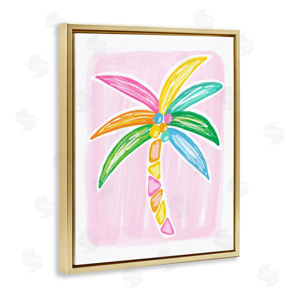 Stupell Industries Lisa Nohren | Pastel Palm On Pink
